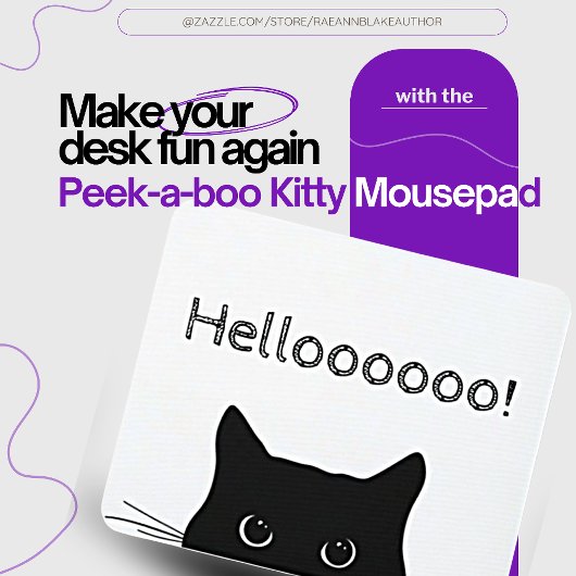 Tapis de souris Peek-a-Boo Kitty