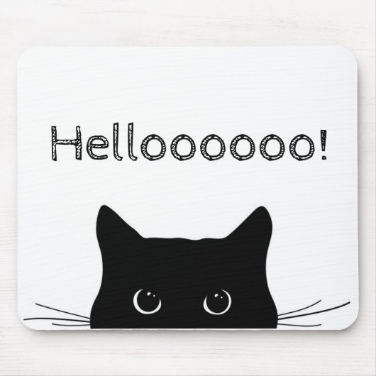 Tapis De Souris Peek-a-Boo Kitty Mousepad (Devant)