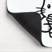 Tapis De Souris Peeking Bunny with Coffee Cup (Coin)