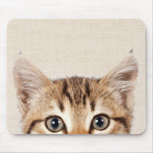 Tapis De Souris Peeking Kitty