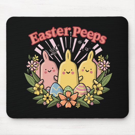 Tapis De Souris Peeps de Pâques (Devant)