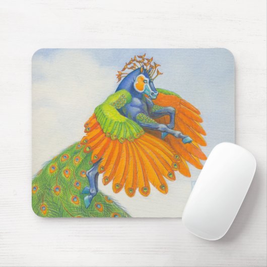 Tapis De Souris Pégase à plumage (Avec souris)