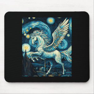 Tapis De Souris Pegasus Sous Starry Night Sky Art Graphisme Christ