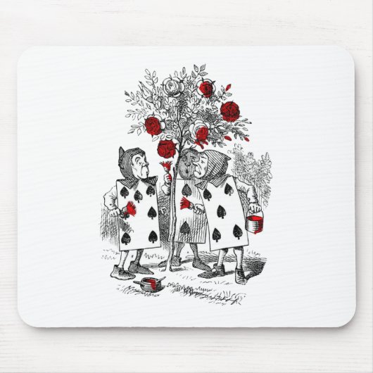 Tapis De Souris Peignant les roses rouges (Devant)