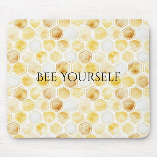 Tapis De Souris Peigne jaune or (Devant)