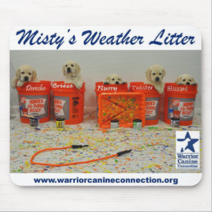 Tapis De Souris Peignez les chiots de seau