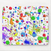 Tapis De Souris Peindre Des Plaques Sur Du Blanc (Devant)