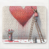 Tapis De Souris Peindre une fresque cardiaque (Devant)