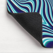 Tapis De Souris Peinture à marbrage fluides bleu (Coin)
