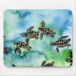 Tapis De Souris peinture animale de faune de reptile de tortues de