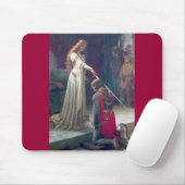 Tapis De Souris Peinture antique adoubante de chevalier de reine (Avec souris)