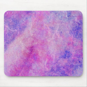 Tapis De Souris Peinture aquarelle arc-en-ciel rose et violet