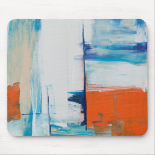 Tapis De Souris Peinture aquarelle colorée. Marbre abstrait Peut