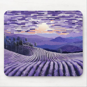 Tapis De Souris Peinture Art Décor Lavande