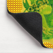 Tapis De Souris Peinture artisanale de grenouille verte (Coin)