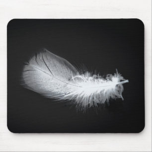 Tapis De Souris Peinture blanche Paix Belle Silence