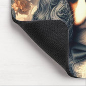 Tapis De Souris Peinture Cavalier King Charles Spaniel (Coin)