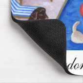 Tapis De Souris Peinture d'amusement de Labradors de réception au (Coin)