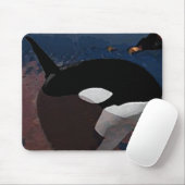 Tapis De Souris Peinture de baleines Mousepad (Avec souris)