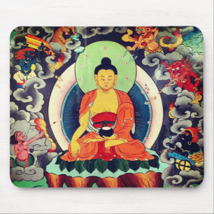 Tapis De Souris Peinture de Bouddha Shakyamuni, Himalaya - Népal