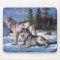 Peinture de deux loups arctiques