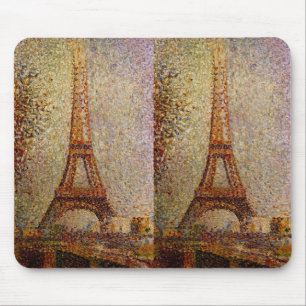 Tapis De Souris Peinture de Georges Seurat : La Tour Eiffel (1889)
