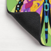 Tapis De Souris Peinture de papillon abstrait (Coin)