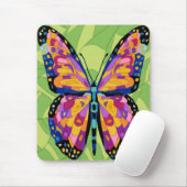 Tapis De Souris Peinture de papillon abstrait (Avec souris)