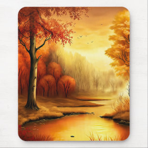 Tapis De Souris Peinture de paysage d'automne-87546