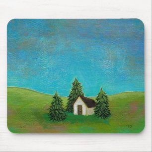 Tapis De Souris Peinture de paysage paisible d'art pionnier de