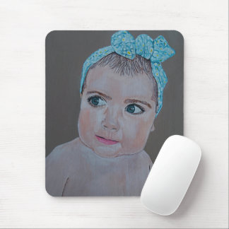 Tapis De Souris Peinture de portrait de bébé par Alfred Fox