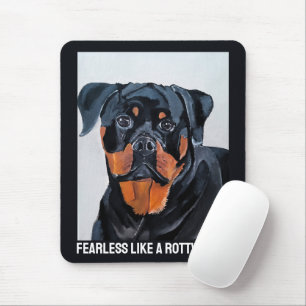 Tapis De Souris Peinture de Rottweiler par Alfred Fox