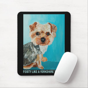 Tapis De Souris Peinture de Yorkshire Terrier par Alfred Fox