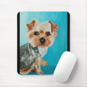 Tapis De Souris Peinture de Yorkshire Terrier par Alfred Fox