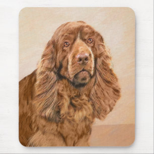 Tapis De Souris Peinture d'espagne de Sussex - jolie art original