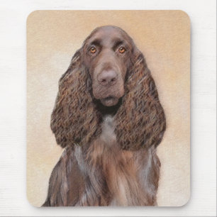 Tapis De Souris Peinture d'espagnol de terrain - jolie art origina