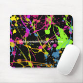 Tapis de souris peinture éclaboussure art cool art (Avec souris)