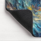 Tapis De Souris Peinture épaisse texture Abstraite (Coin)