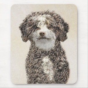 Tapis De Souris Peinture espagnole de chien d'eau - jolie art orig