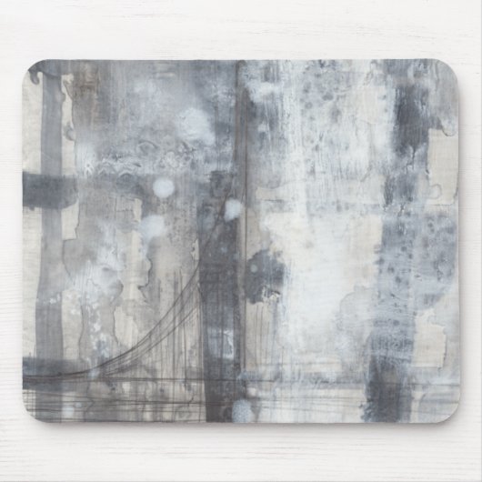 Tapis De Souris Peinture gris contemporaine (Devant)