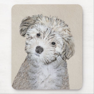 Tapis De Souris Peinture havanaise de chiot - Beau art original de