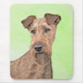 Tapis De Souris Peinture Irlandaise Terrier - Cute Original Chien (Devant)