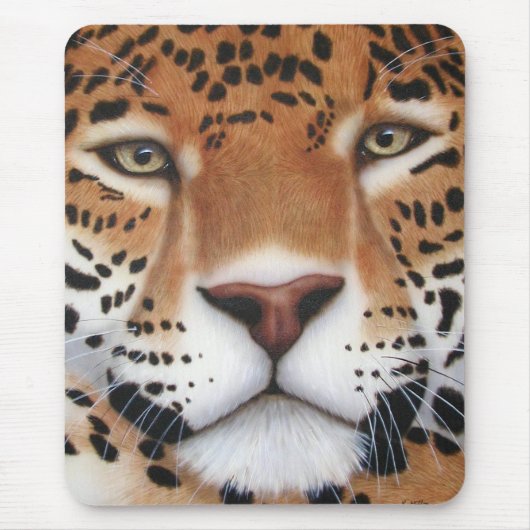 Tapis De Souris Peinture Jaguar (Devant)