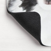 Tapis De Souris Peinture japonaise de chiot - Art original de chie (Coin)