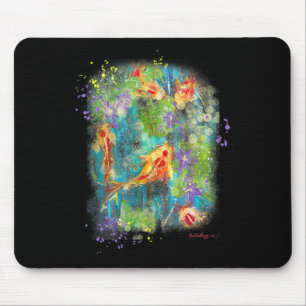 Tapis De Souris Peinture Koi Poisson Peinture Zen Japonais Perdu