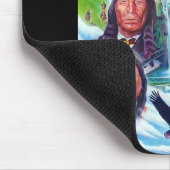 Tapis De Souris Peinture Modèle Amérindiens Chiefs indiens (Coin)