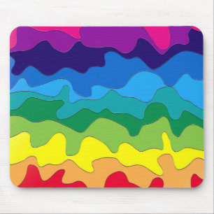 Tapis De Souris Peinture multicolore
