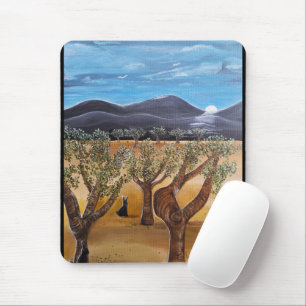 Tapis De Souris Peinture Olivar de Noche par Alfred Fox