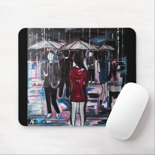Tapis De Souris Peinture Pluie Rétro par Alfred Fox