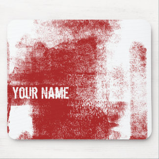 Tapis De Souris Peinture rouge grunge